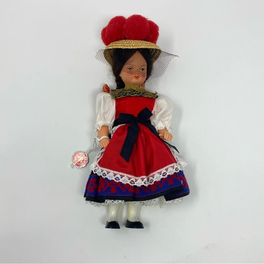 Vintage West Germany Moll's Trachten-Puppen Celluloid Doll 1950's Gutachtal‎